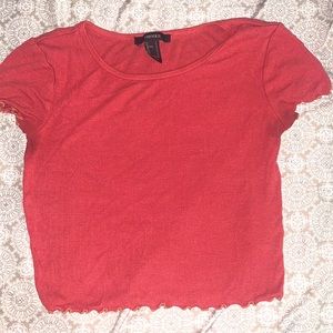 lettuce edge crop top from forever 21. Size Small